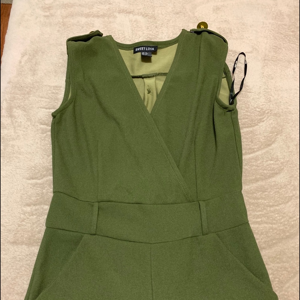 Olive green jumpsuit
